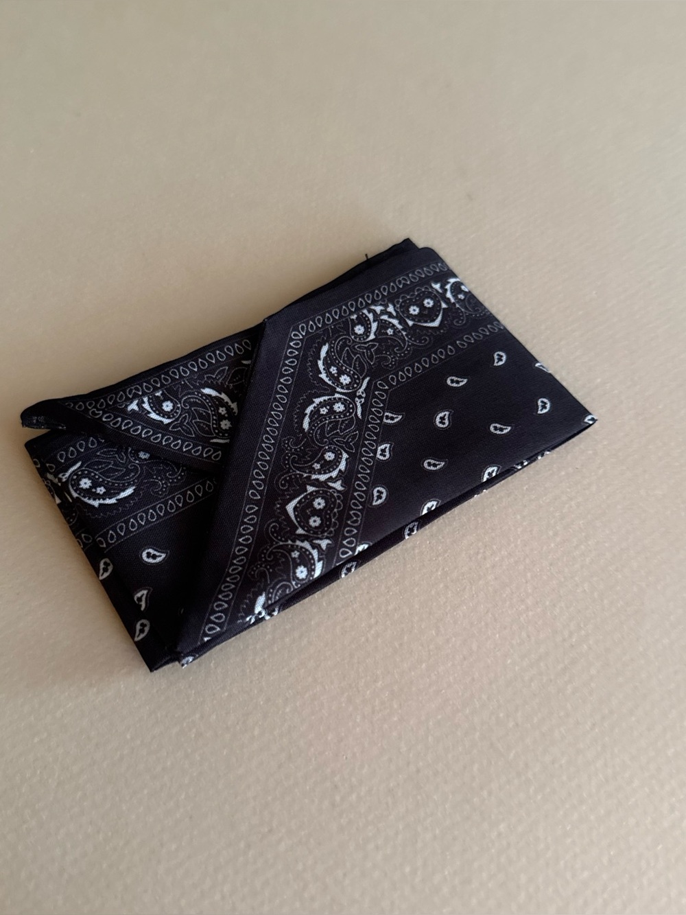 Black Paisley scarf M1596